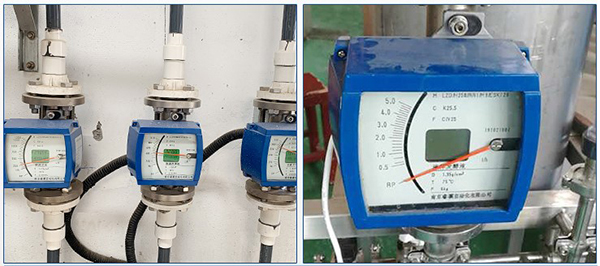 氧氣轉子流量計現場安裝使用圖