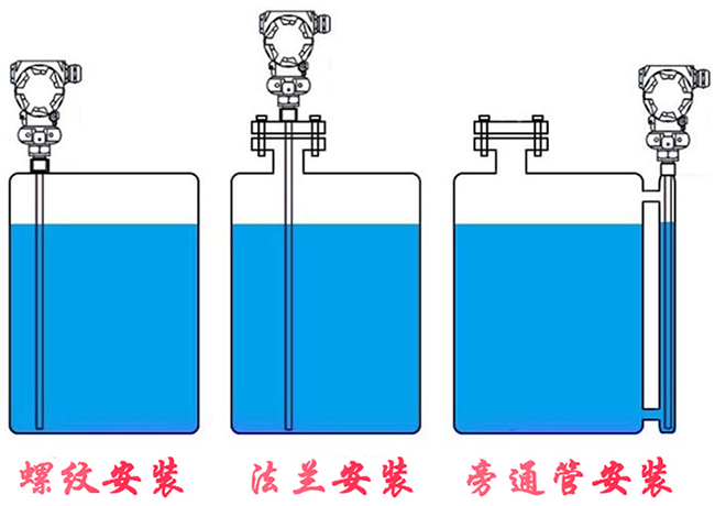 浮球式液位變送器安裝示意圖